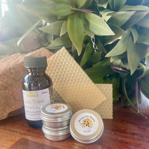 Beeswax and honey skincare